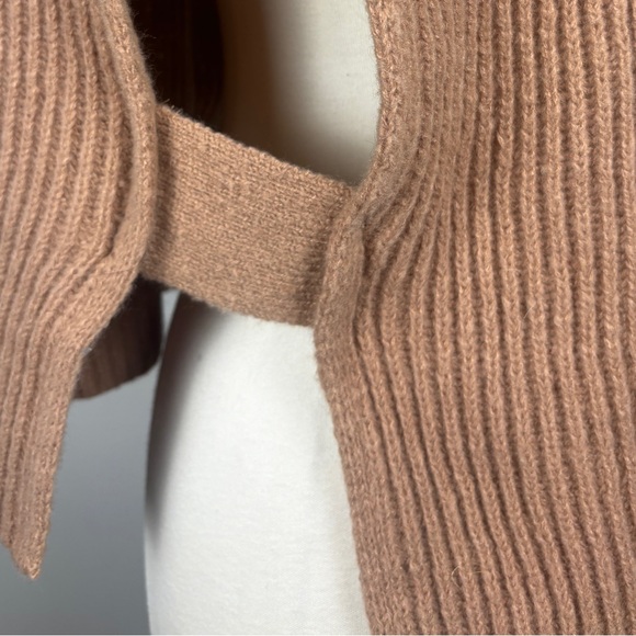 Sweater Open Vest With Cowl Neck - Picture 7 of 7